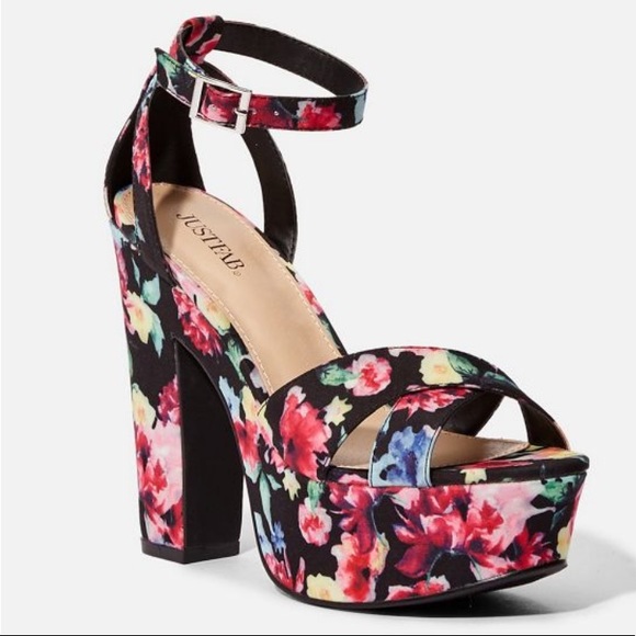 JustFab Shoes - JUSTFAB Lottie Platform Heeled Sandal SIZE 9.5